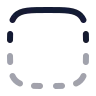 Square Dashed Top Solid icon preview