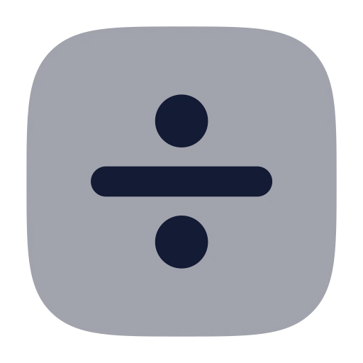 Square Divide Icon in Bulk Rounded style