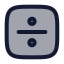 Squaredivide icon with duotone rounded style