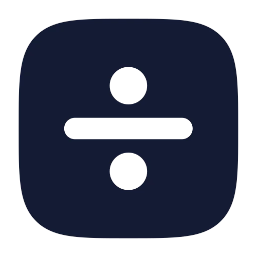 Square Divide Icon in Solid Rounded style
