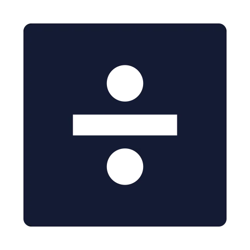 Square Divide Icon in Solid Sharp style