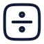 Squaredivide icon with stroke rounded style