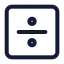 Squaredivide icon with stroke standard style