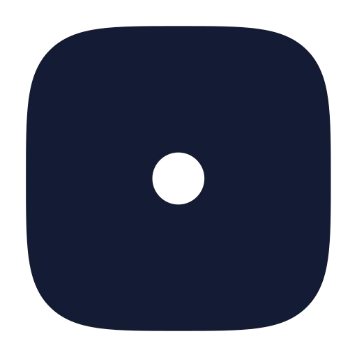 Square Dot Icon in Solid Rounded style