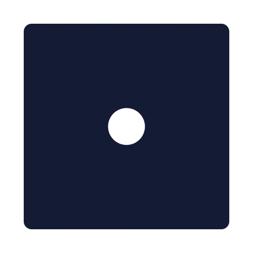 Square Dot Icon in Solid Sharp style