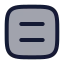 Squareequal icon with duotone rounded style