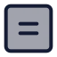 Squareequal icon with duotone standard style