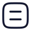 Squareequal icon with stroke rounded style