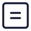 Squareequal icon with stroke standard style