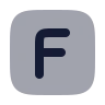 Square F icon preview