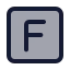 Squaref icon with duotone standard style
