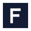 Squaref icon with solid sharp style