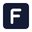 Squaref icon with solid standard style
