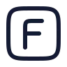 Square F icon preview