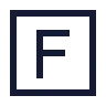 Square F icon preview