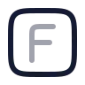 Square F icon preview