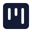 Squarekanban icon with solid standard style