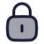 Squarelock icon with duotone rounded style