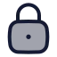 Squarelock icon with duotone rounded style