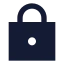 Squarelock icon with solid sharp style