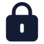 Squarelock icon with solid standard style