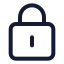 Squarelock icon with stroke standard style