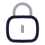 Squarelock icon with twotone rounded style