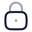 Squarelock icon with twotone rounded style