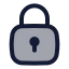 Squarelock icon with duotone rounded style