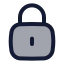 Squarelock icon with duotone rounded style