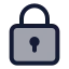 Squarelock icon with duotone standard style