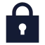 Squarelock icon with solid sharp style