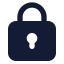 Squarelock icon with solid standard style
