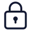 Squarelock icon with stroke standard style