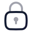 Squarelock icon with twotone rounded style