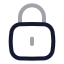 Squarelock icon with twotone rounded style