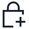 Square Lock Add 01 icon preview
