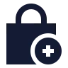 Square Lock Add 02 icon preview
