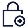 Square Lock Add 02 icon preview