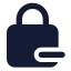 Squarelockminus icon with solid standard style