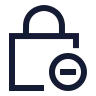 Square Lock Minus 02 icon preview