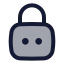 Squarelockpassword icon with duotone rounded style