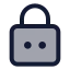 Squarelockpassword icon with duotone standard style