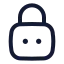 Squarelockpassword icon with stroke rounded style