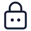 Squarelockpassword icon with stroke standard style