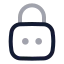 Squarelockpassword icon with twotone rounded style