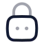 Squarelockpassword icon with twotone rounded style