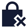 Square Lock Remove 01 icon preview