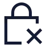 Square Lock Remove 01 icon preview