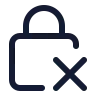 Square Lock Remove 01 icon preview